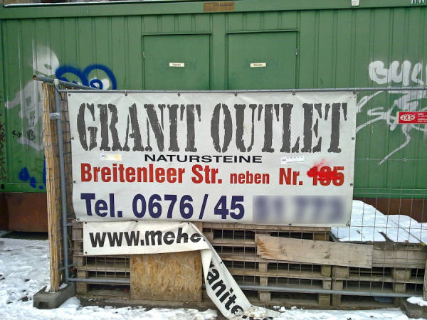 Das Granit-Outlet