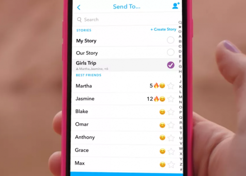 Snapchat hat auch neue Custom Story Idee