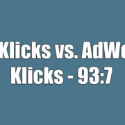 AdWords-Klicks vs. organische Klicks: SEO gewinnt mit 93:7
