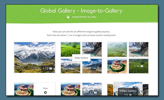 Global Gallery WordPress Plugin