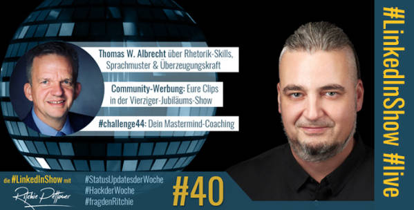 #LinkedInShow #40 mit Thomas W. Albrecht